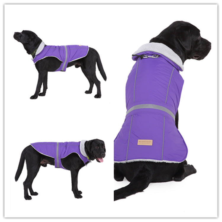 Pet clothes winter clothes night reflective pet clothes