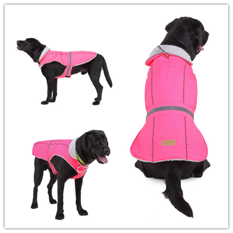 Pet clothes winter clothes night reflective pet clothes