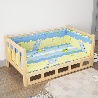 Bed Summer Wooden Wooden Bed Pet Dog Bed